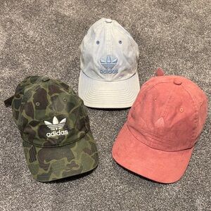 Adidas Women’s Camo, Light Blue, and Mauve Hat Trio